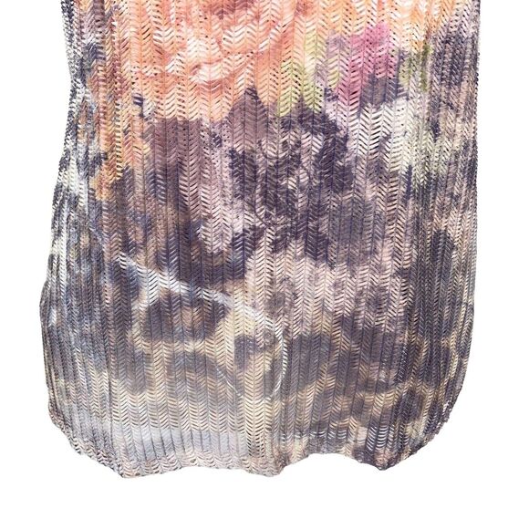 Brittany Black Soft Crochet Knit Blouse Romantic Floral Boat Neck Size Large - Picture 6 of 8